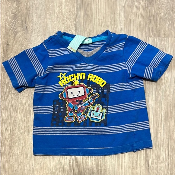 4/$20 Blue Rock'n Robo Kids T-Shirt - Picture 1 of 1